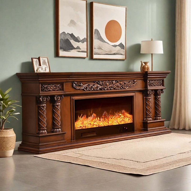 HearthLuxe American Vintage Style Carved Fireplace | Wayfair